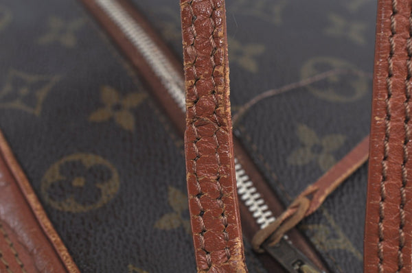 Authentic Louis Vuitton Monogram Sac Sport Travel Hand Bag Old Model LV K8981