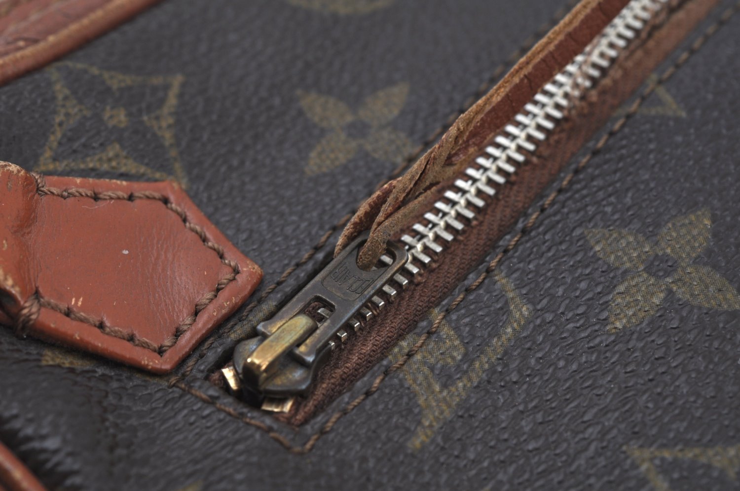 Authentic Louis Vuitton Monogram Sac Sport Travel Hand Bag Old Model LV K8981