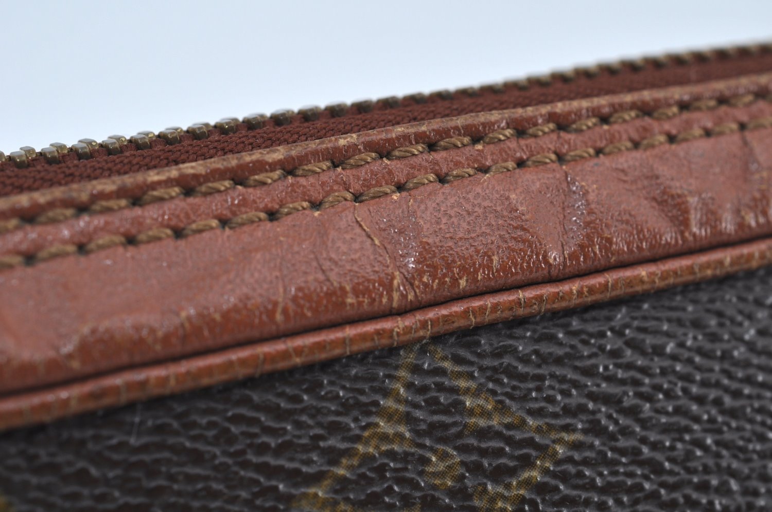 Authentic Louis Vuitton Monogram Sac Sport Travel Hand Bag Old Model LV K8981