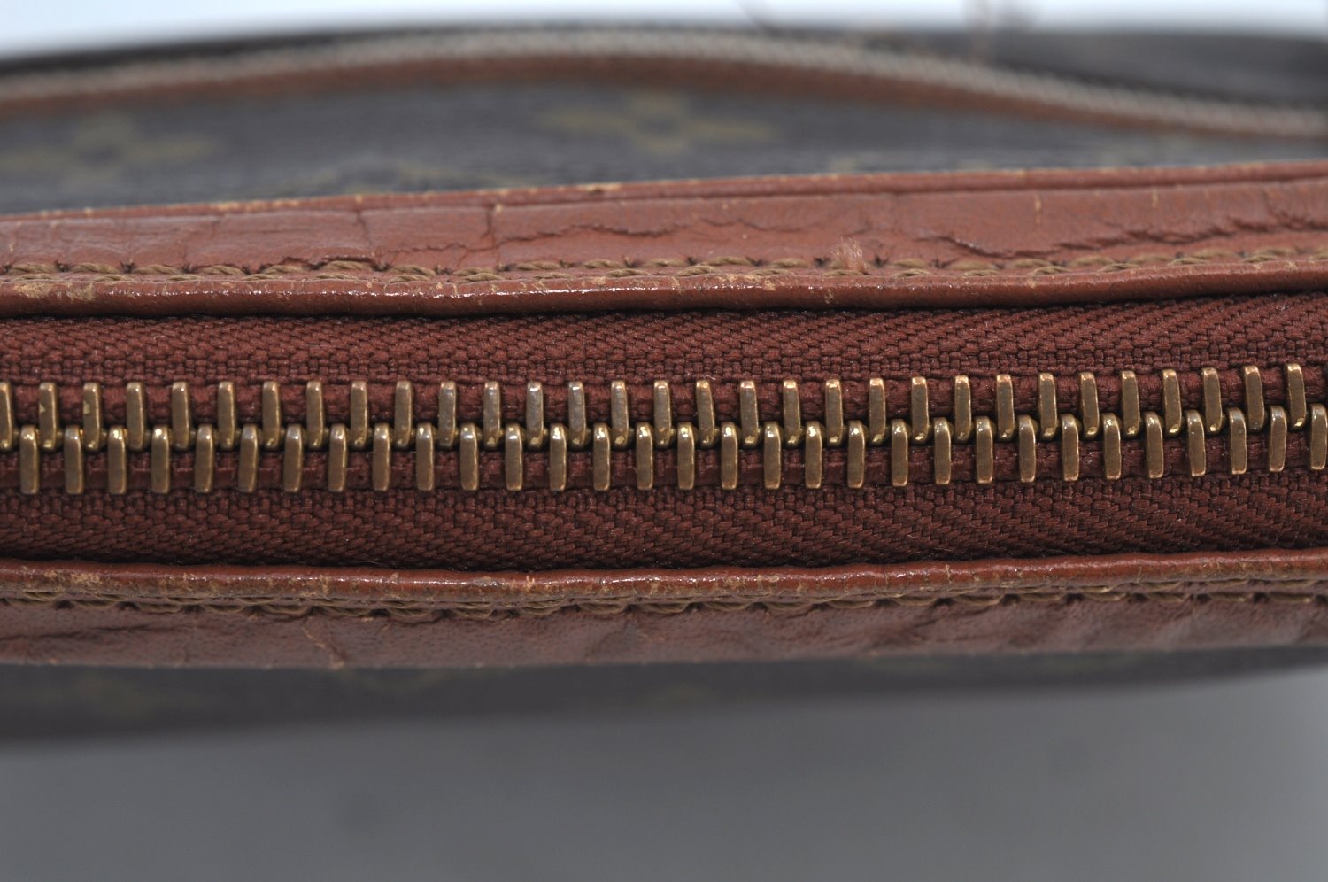 Authentic Louis Vuitton Monogram Sac Sport Travel Hand Bag Old Model LV K8981