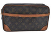 Authentic Louis Vuitton Monogram Compiegne 28 Clutch Hand Bag M51845 LV K8984