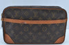 Authentic Louis Vuitton Monogram Compiegne 28 Clutch Hand Bag M51845 LV K8984