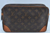 Authentic Louis Vuitton Monogram Compiegne 28 Clutch Hand Bag M51845 LV K8984