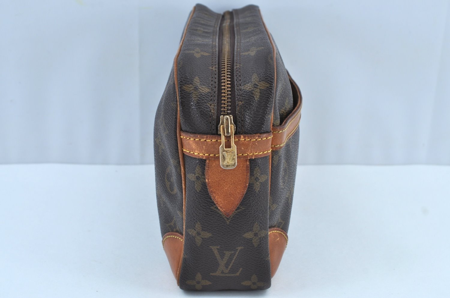 Authentic Louis Vuitton Monogram Compiegne 28 Clutch Hand Bag M51845 LV K8984