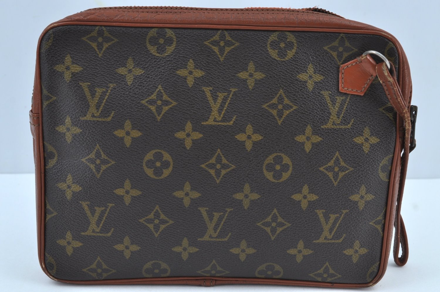 Authentic Louis Vuitton Monogram Pochette Sport Clutch Bag Old Model Junk K8985