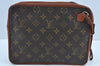 Authentic Louis Vuitton Monogram Pochette Sport Clutch Bag Old Model Junk K8985