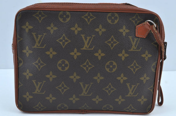 Authentic Louis Vuitton Monogram Pochette Sport Clutch Bag Old Model Junk K8985