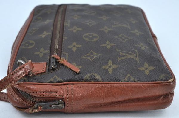 Authentic Louis Vuitton Monogram Pochette Sport Clutch Bag Old Model Junk K8985