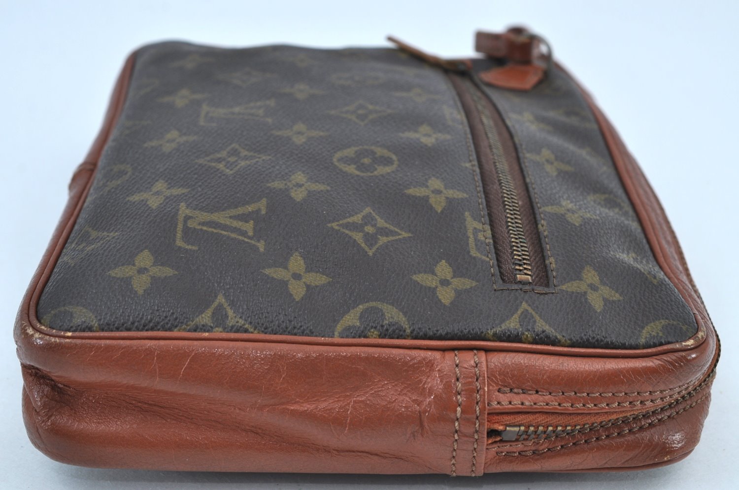 Authentic Louis Vuitton Monogram Pochette Sport Clutch Bag Old Model Junk K8985