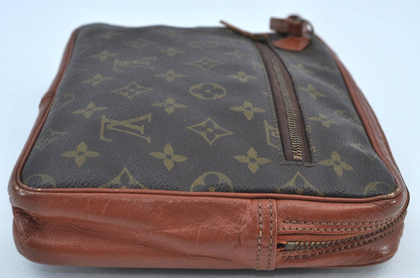 Authentic Louis Vuitton Monogram Pochette Sport Clutch Bag Old Model Junk K8985