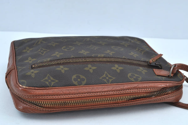 Authentic Louis Vuitton Monogram Pochette Sport Clutch Bag Old Model Junk K8985