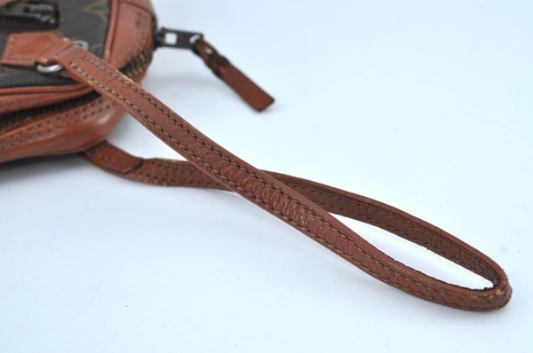 Authentic Louis Vuitton Monogram Pochette Sport Clutch Bag Old Model Junk K8985