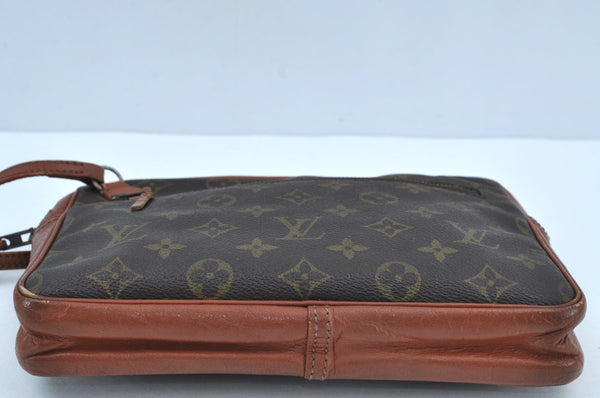 Authentic Louis Vuitton Monogram Pochette Sport Clutch Bag Old Model Junk K8985