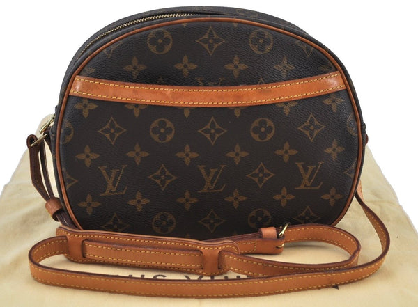 Authentic Louis Vuitton Monogram Blois Shoulder Cross Body Bag M51221 LV K9000