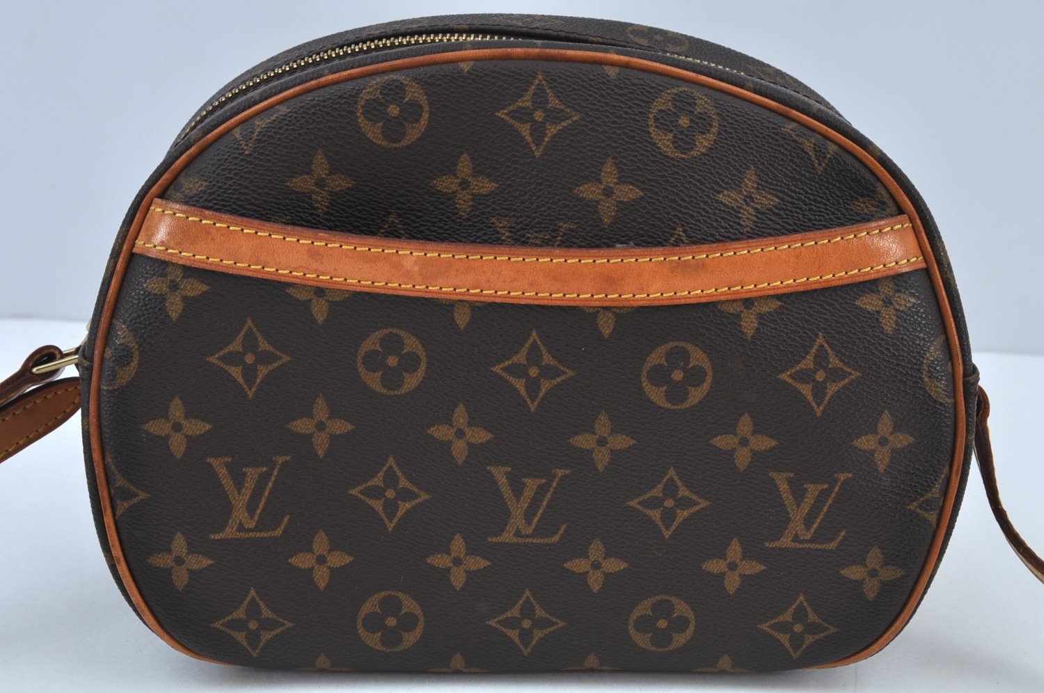 Authentic Louis Vuitton Monogram Blois Shoulder Cross Body Bag M51221 LV K9000