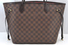 Authentic Louis Vuitton Damier Neverfull MM Shoulder Tote Bag N51105 LV K9002