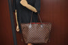 Authentic Louis Vuitton Damier Neverfull MM Shoulder Tote Bag N51105 LV K9002