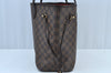 Authentic Louis Vuitton Damier Neverfull MM Shoulder Tote Bag N51105 LV K9020