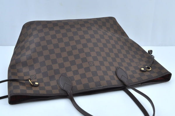 Authentic Louis Vuitton Damier Neverfull MM Shoulder Tote Bag N51105 LV K9020