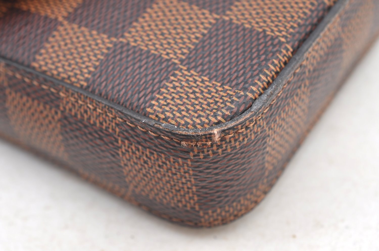 Authentic Louis Vuitton Damier Pochette Felicie N63032 Shoulder Cross Bag K9022