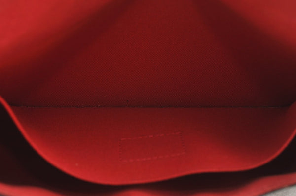 Authentic Louis Vuitton Damier Pochette Felicie N63032 Shoulder Cross Bag K9022