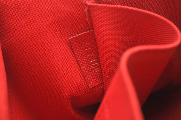 Authentic Louis Vuitton Damier Pochette Felicie N63032 Shoulder Cross Bag K9022