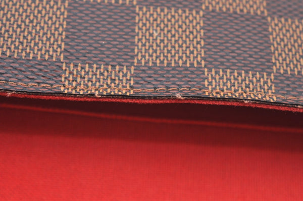 Authentic Louis Vuitton Damier Pochette Felicie N63032 Shoulder Cross Bag K9022