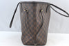 Authentic Louis Vuitton Damier Neverfull MM Shoulder Tote Bag N51105 LV K9025