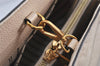 Auth Louis Vuitton Monogram Empreinte Montaigne MM 2Way Hand Bag White LV K9026