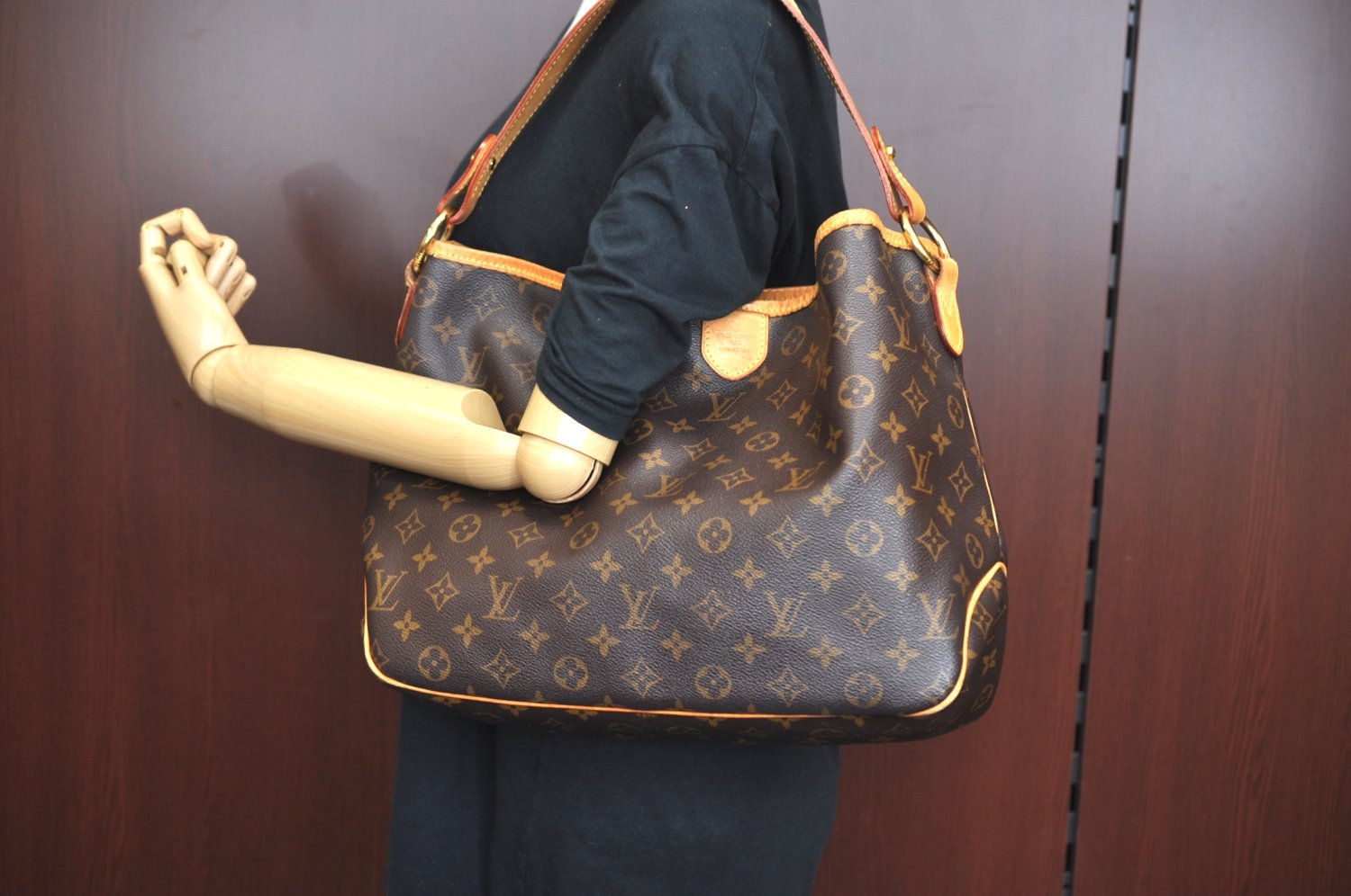 Authentic Louis Vuitton Monogram Delightful MM Shoulder Bag M40353 LV K9028