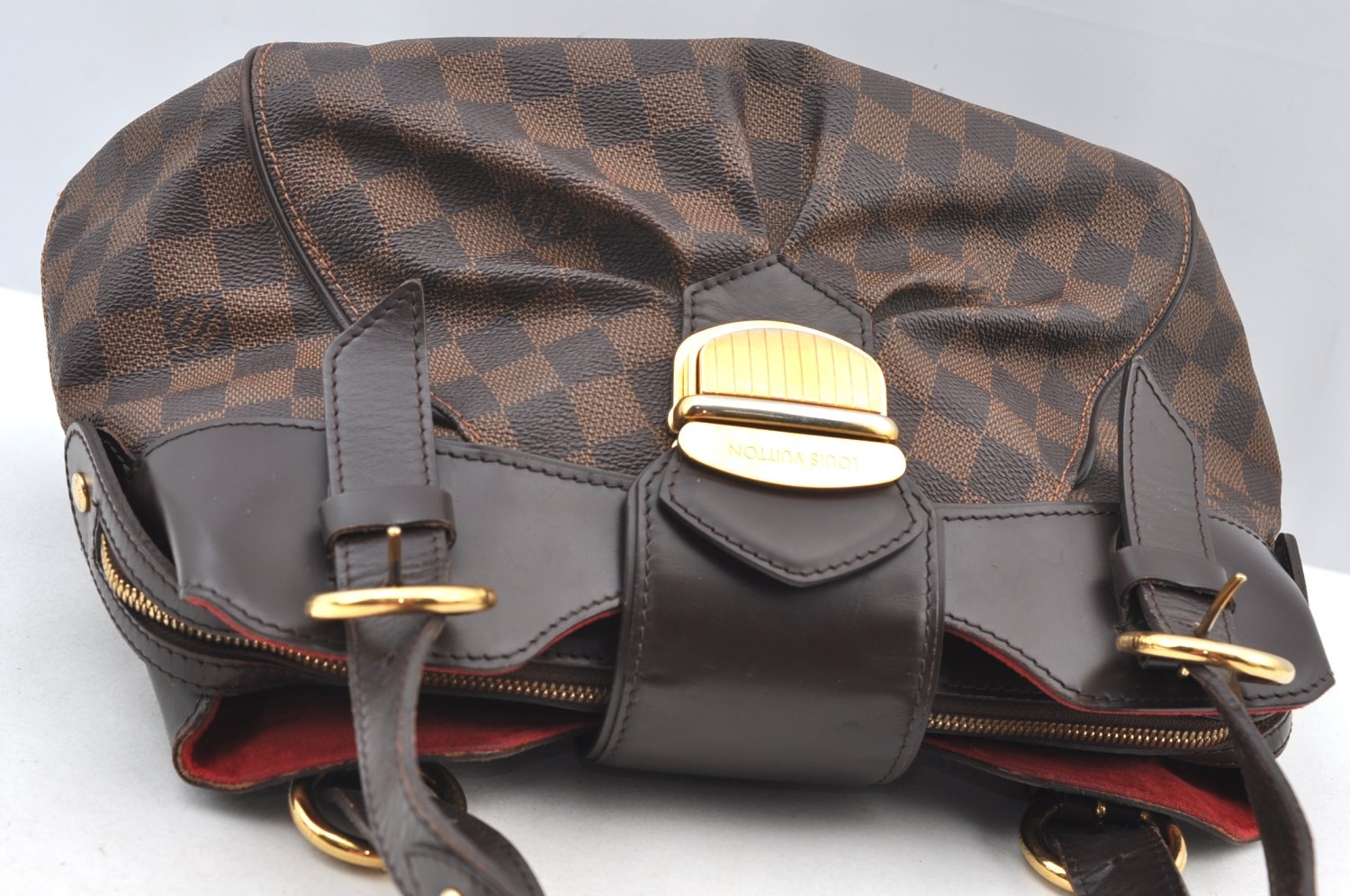 Authentic Louis Vuitton Damier Sistina PM Shoulder Hand Bag N41542 LV K9033