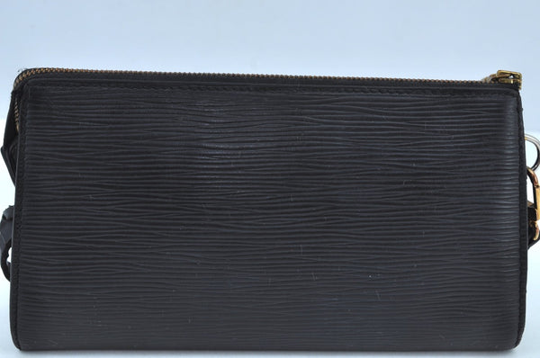Authentic Louis Vuitton Epi Pochette Accessoires Pouch Black M52952 LV K9036