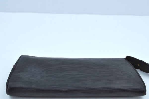 Authentic Louis Vuitton Epi Pochette Accessoires Pouch Black M52952 LV K9036