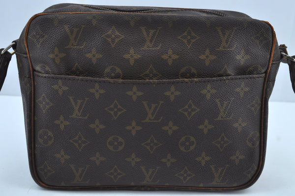 Authentic Louis Vuitton Monogram Nile Shoulder Cross Body Bag Old Model LV K9038
