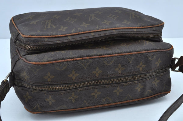 Authentic Louis Vuitton Monogram Nile Shoulder Cross Body Bag Old Model LV K9038