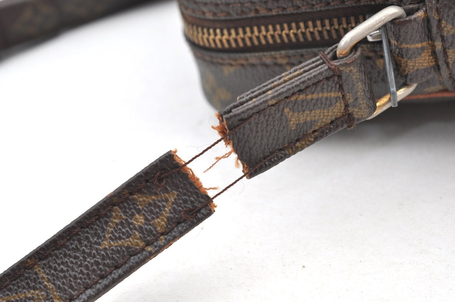 Auth Louis Vuitton Monogram Petit Marceau Shoulder Bag Old Model Junk K9039