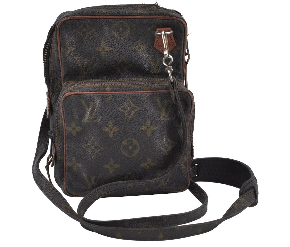 Authentic Louis Vuitton Monogram Amazone Shoulder Cross Bag Old Model Junk K9040