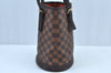 Authentic Louis Vuitton Damier Marais Bucket Shoulder Tote Bag N42240 LV K9044