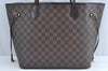 Authentic Louis Vuitton Damier Neverfull MM Shoulder Tote Bag N51105 LV K9049