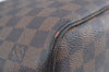 Authentic Louis Vuitton Damier Neverfull MM Shoulder Tote Bag N51105 LV K9049