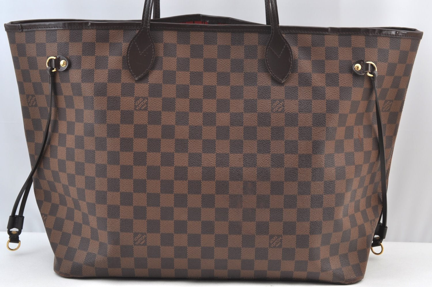 Authentic Louis Vuitton Damier Neverfull GM Shoulder Tote Bag N51106 LV K9059
