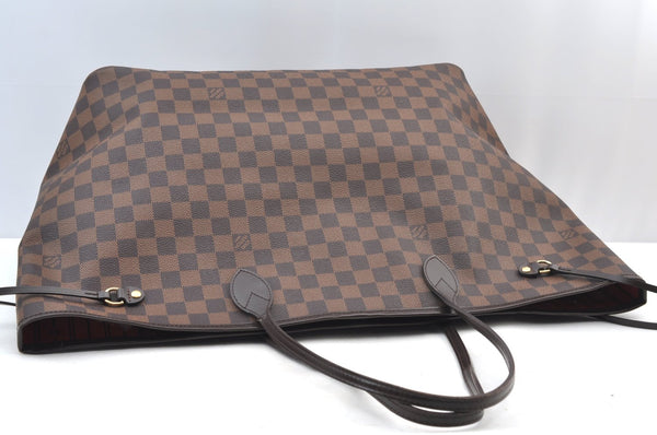 Authentic Louis Vuitton Damier Neverfull GM Shoulder Tote Bag N51106 LV K9059