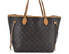 Authentic Louis Vuitton Monogram Neverfull MM Shoulder Tote Bag M40156 LV K9060