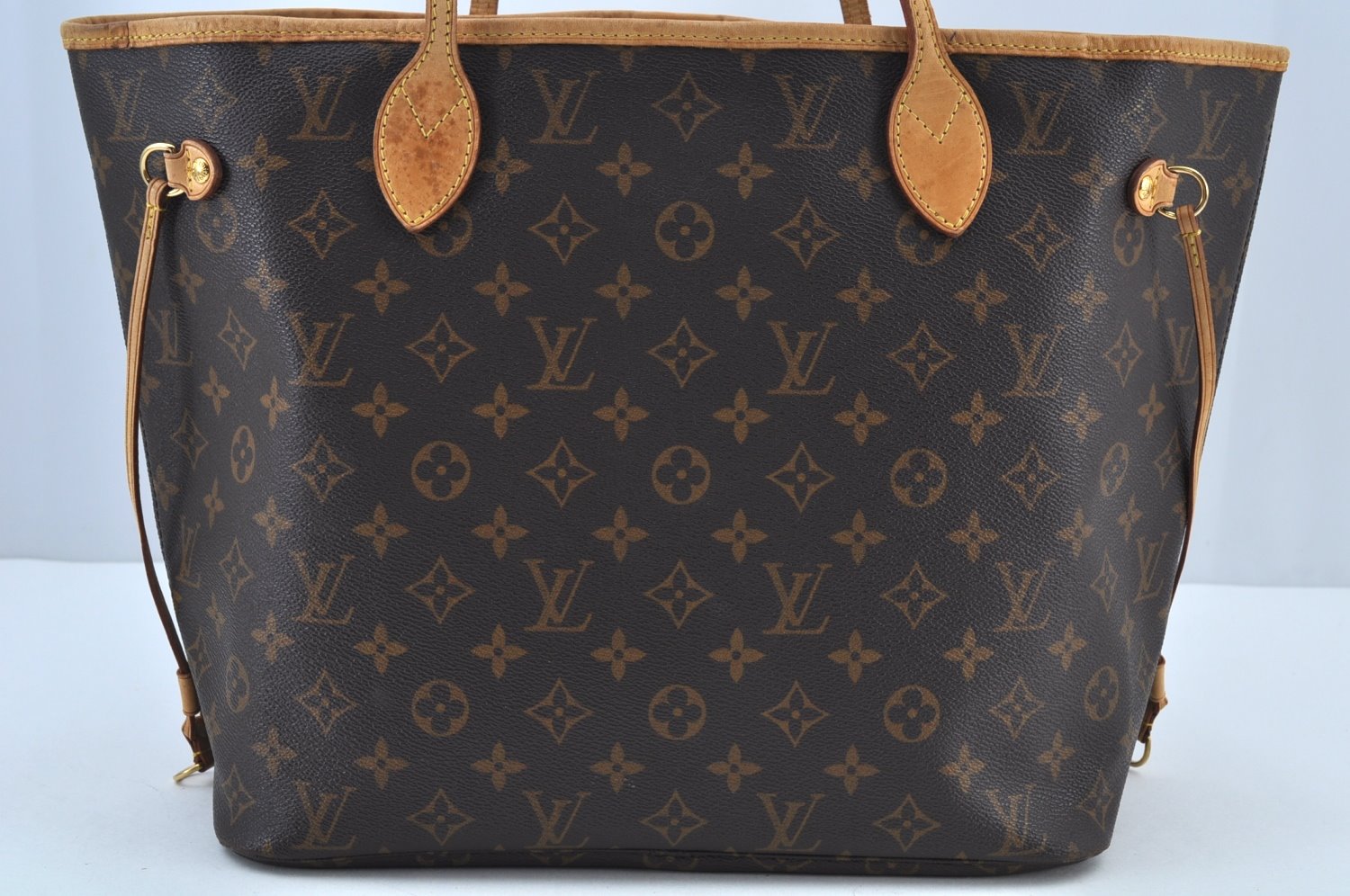 Authentic Louis Vuitton Monogram Neverfull MM Shoulder Tote Bag M40156 LV K9060