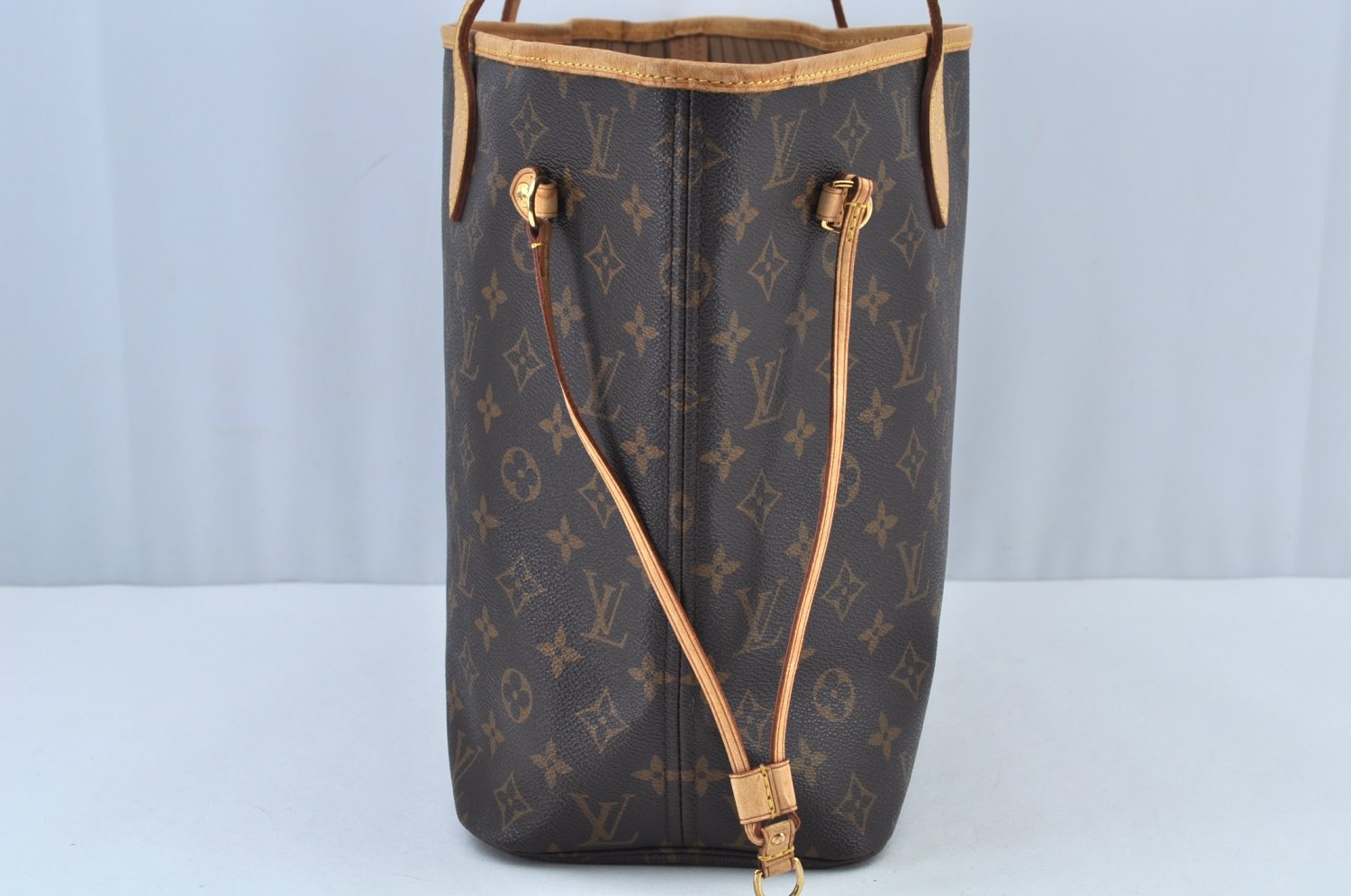 Authentic Louis Vuitton Monogram Neverfull MM Shoulder Tote Bag M40156 LV K9060