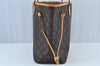 Authentic Louis Vuitton Monogram Neverfull MM Shoulder Tote Bag M40156 LV K9060