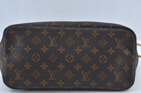 Authentic Louis Vuitton Monogram Neverfull MM Shoulder Tote Bag M40156 LV K9060