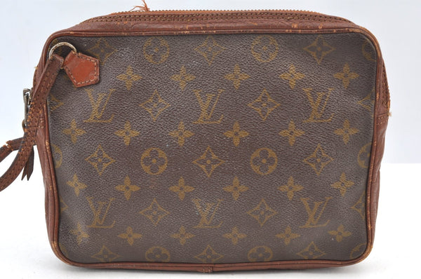 Authentic Louis Vuitton Monogram Pochette Sport Clutch Bag Old Model Junk K9063
