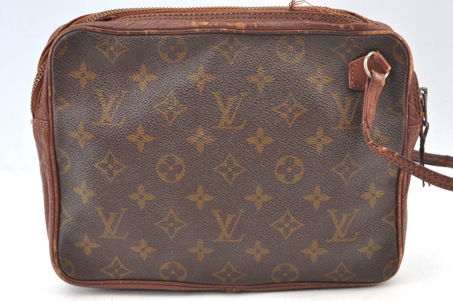 Authentic Louis Vuitton Monogram Pochette Sport Clutch Bag Old Model Junk K9063
