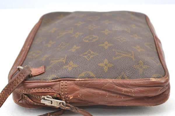 Authentic Louis Vuitton Monogram Pochette Sport Clutch Bag Old Model Junk K9063